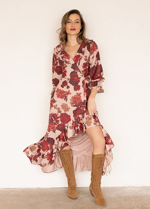 Madelynn Dress - Blush Rose