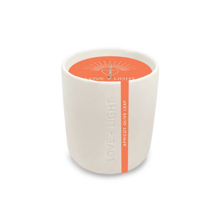 Love + Light Candle - Apricot Olive Leaf