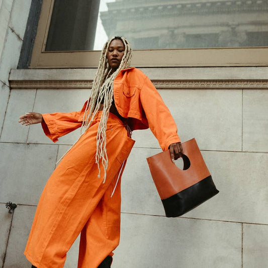 Maya Tote - Camel/Black