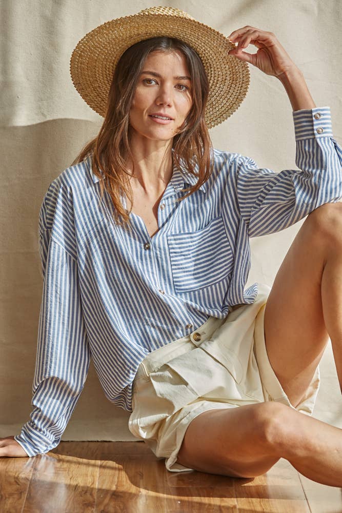 Vincent Button Down - Blue