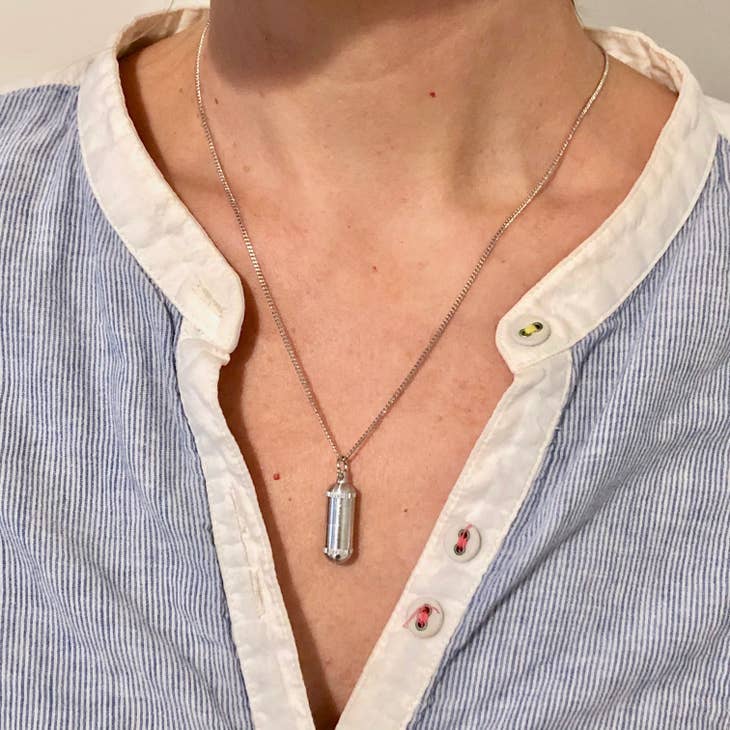 Intention Capsule Necklace - Silver