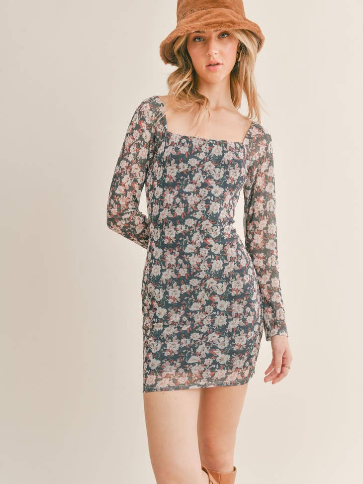 Dreamchaser Mini Dress - Navy Multi