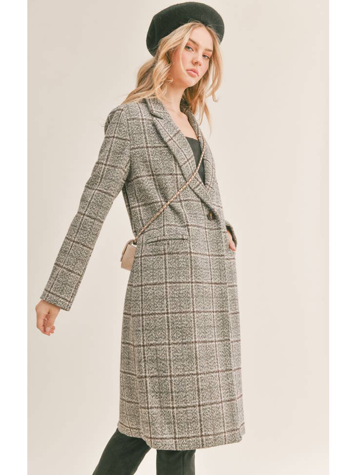 Concrete Jungle Coat - Charcoal Multi