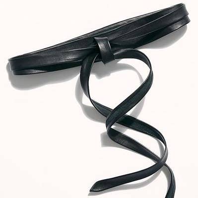 Midi Wrap Belt - Black
