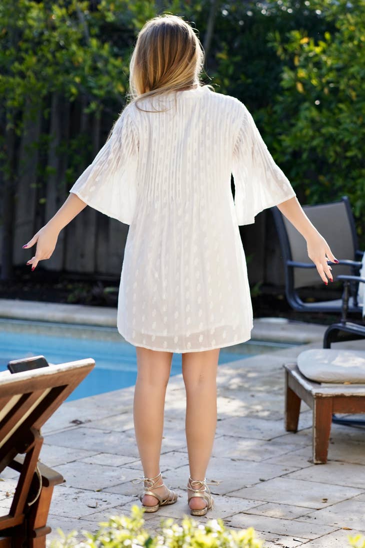 Kat Cotton Dress - White