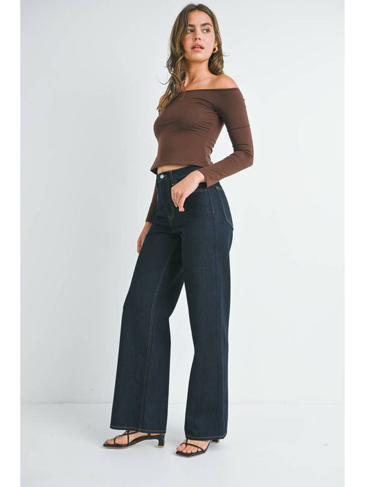 Relaxed Wide Leg - Dark Denim
