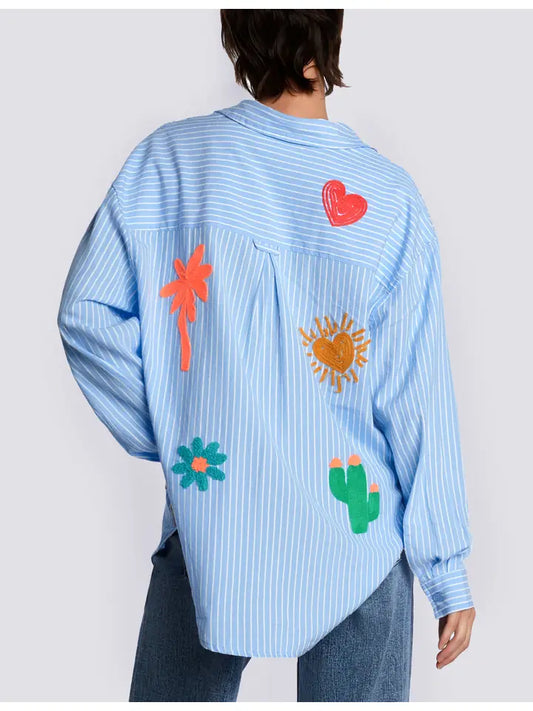 Bali Shirt - Blue Stripe