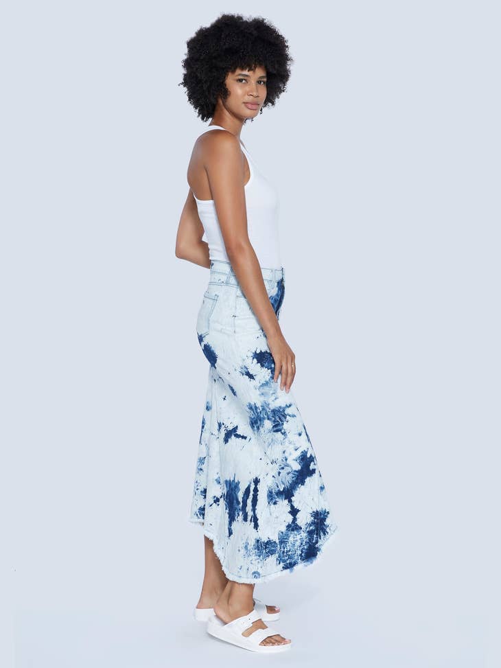 Selma Pieced Denim Maxi Skirt - Ozone Blue - Final Sale