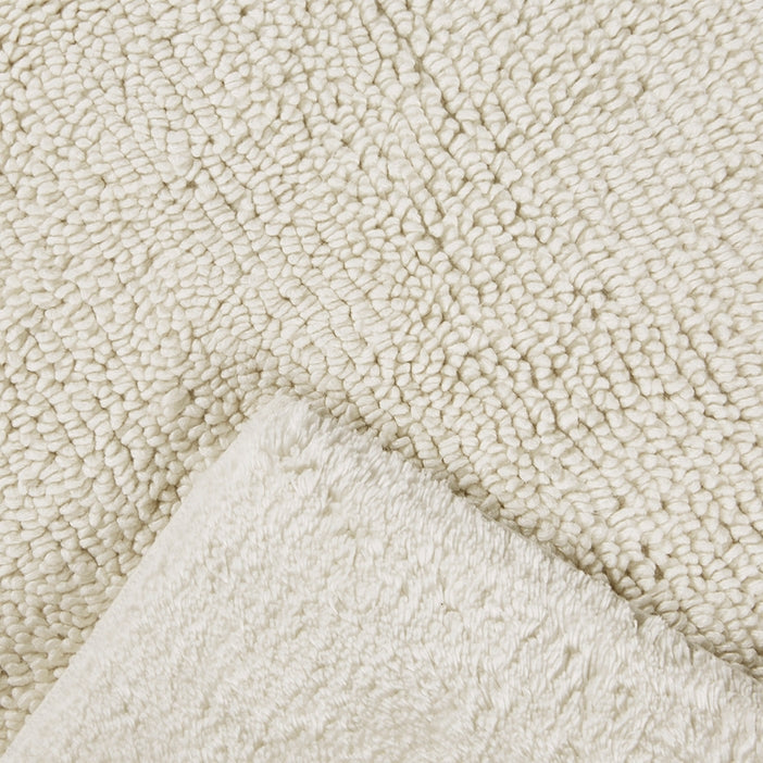 Luxury Feather Touch Reversible Bath Rug - Ivory