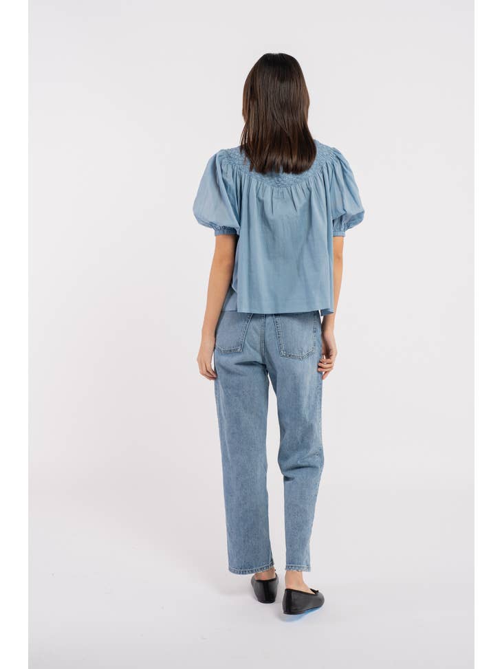Lena Top - Alberquerque Blue