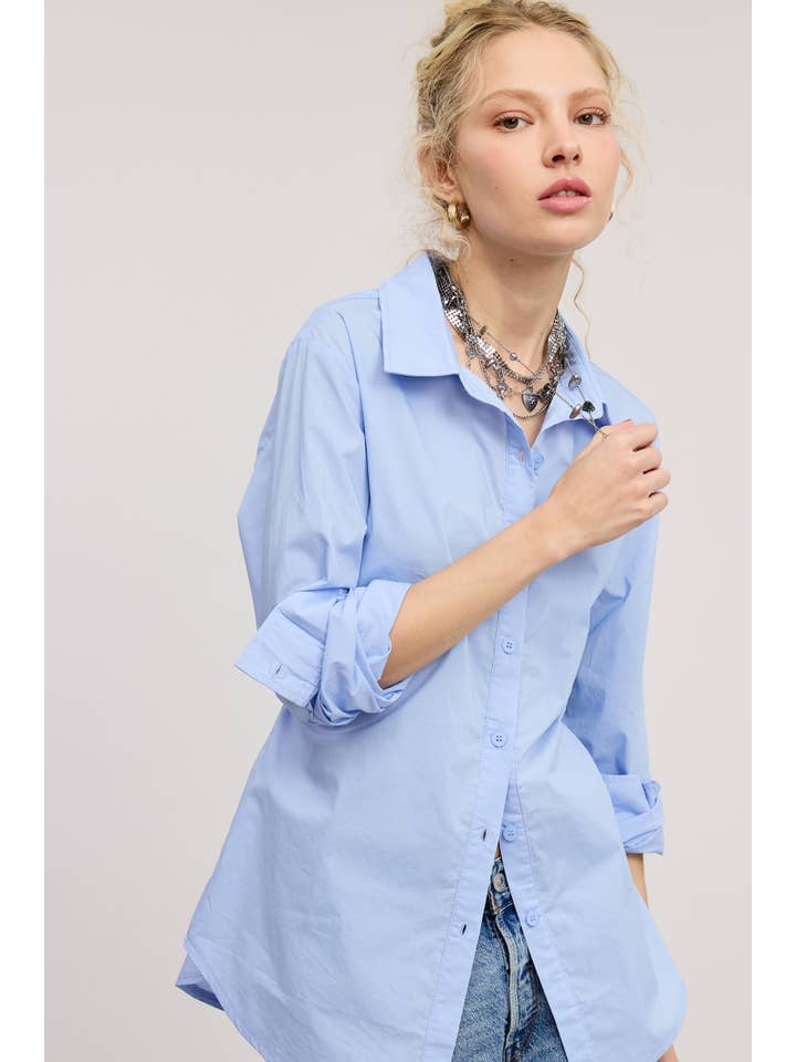 Fitted Button Down - Blue