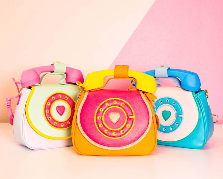 Ring Ring Phone Convertible Handbag - Mermaizing Blue