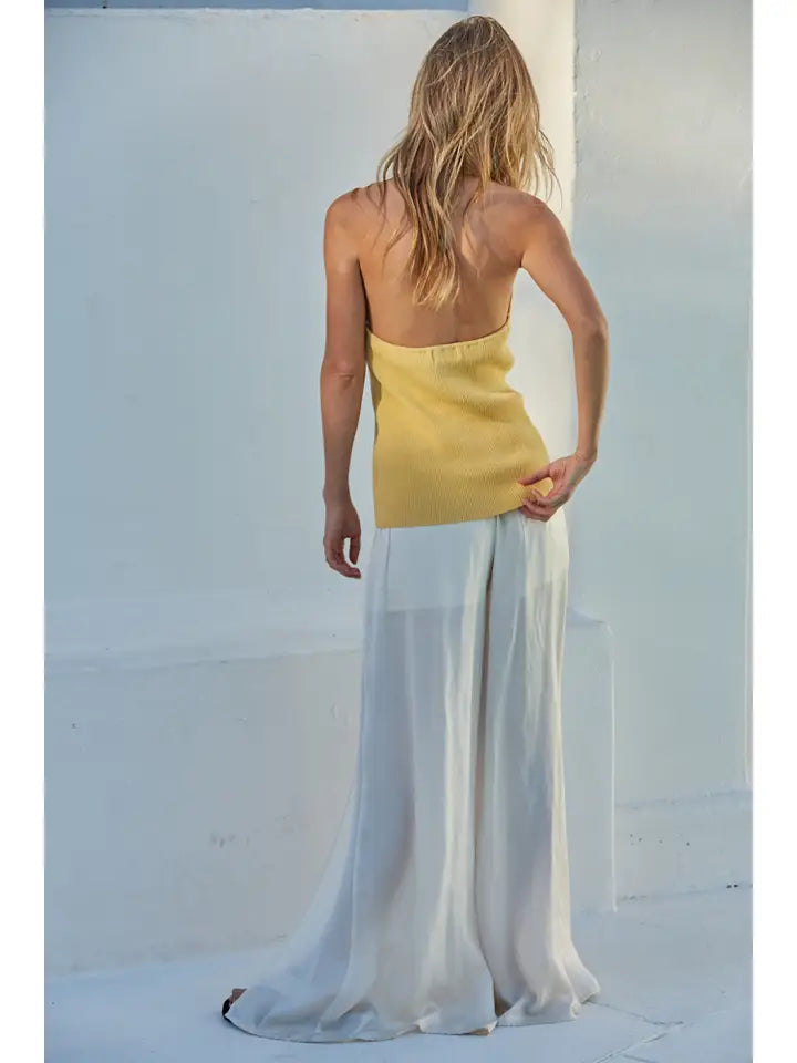 Halter Vest Top - Honey