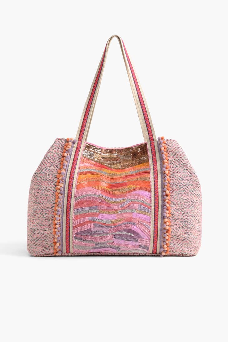 Ombre Embellished Tote