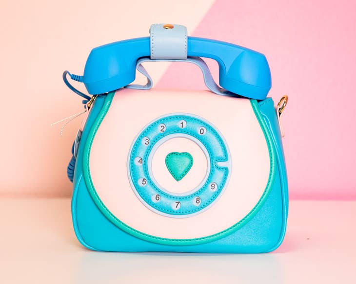 Ring Ring Phone Convertible Handbag - Mermaizing Blue