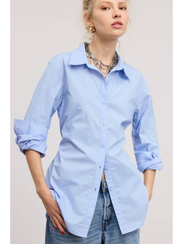 Fitted Button Down - Blue