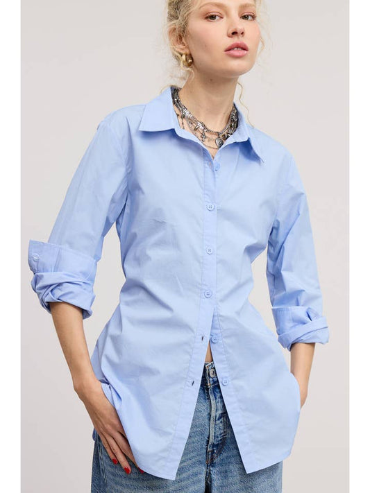 Fitted Button Down - Blue