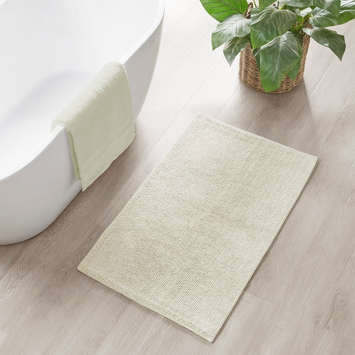 Luxury Feather Touch Reversible Bath Rug - Ivory