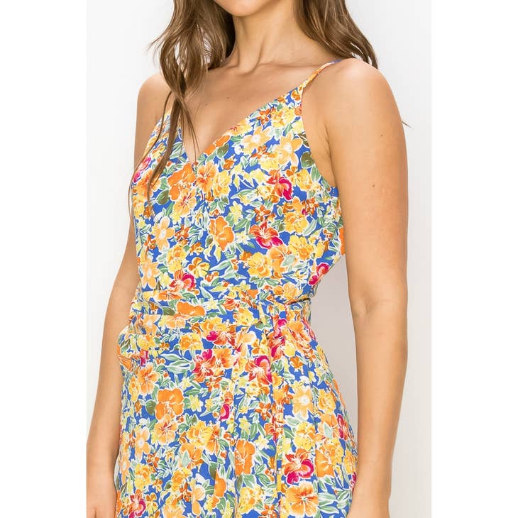 Floral Flare Midi Dress - Multi