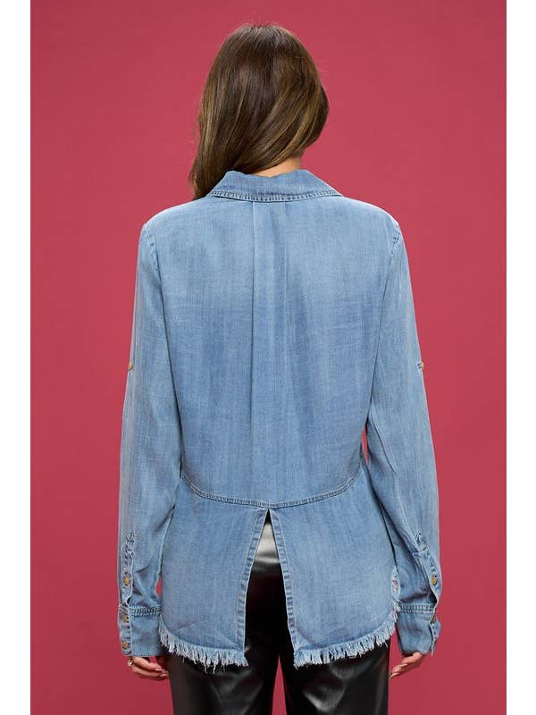 Tencel Denim Blouse - Denim