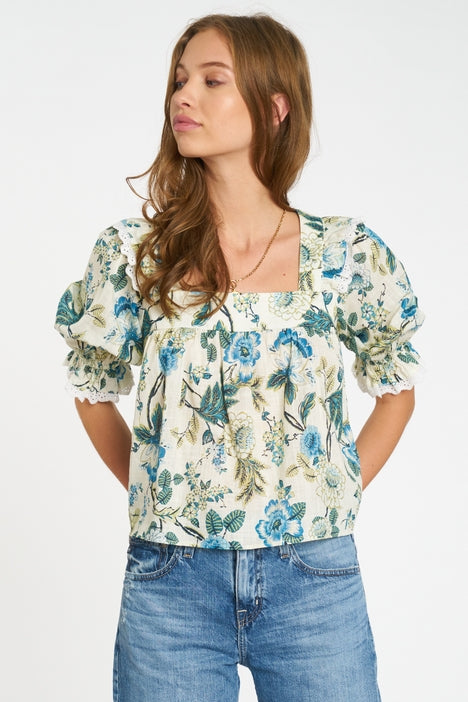 Jodie Top - Blue Floral