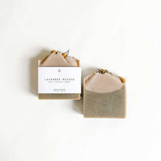 Lavendar Matcha Body + Face Bar