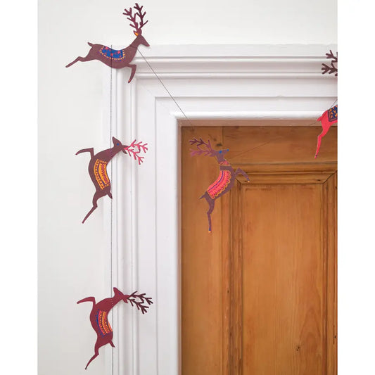 Reindeers Sewn Garland
