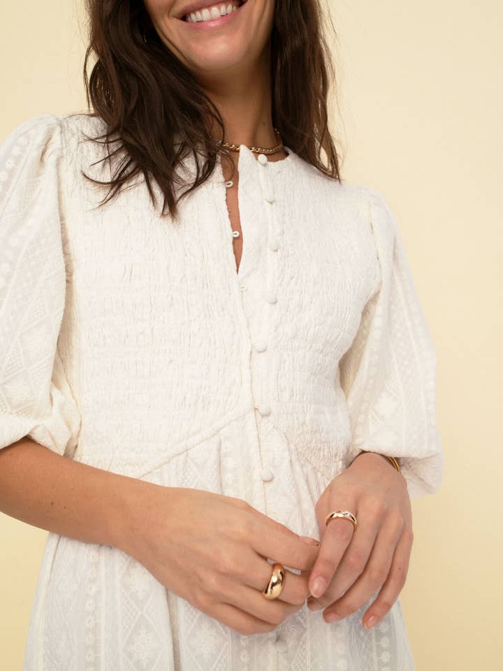 Magnolia Dress - Ecru