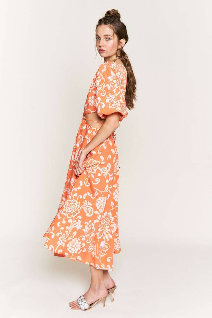 Midi Dress - Orange