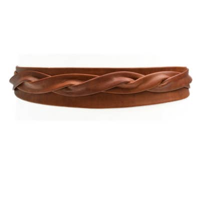 Midi Wrap Belt - Cognac