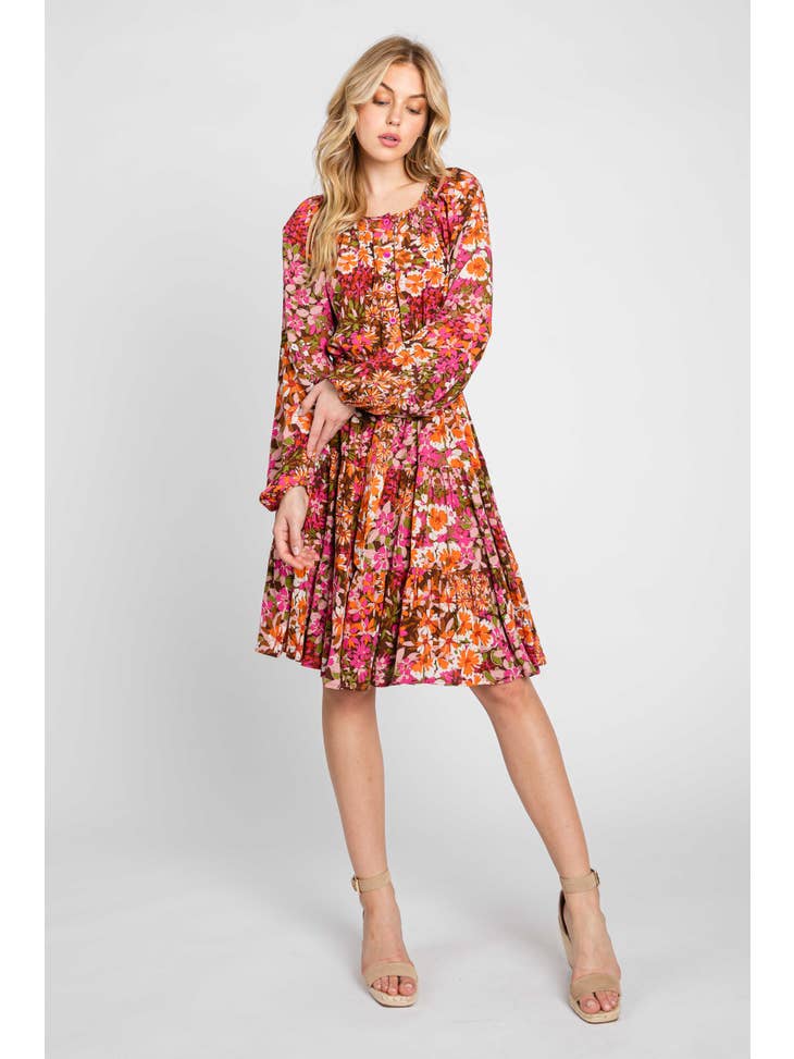 Floral Tiered Dress