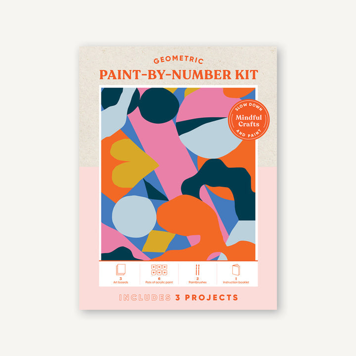 Mindful Crafts: Geometric Paint-by-Number Kit