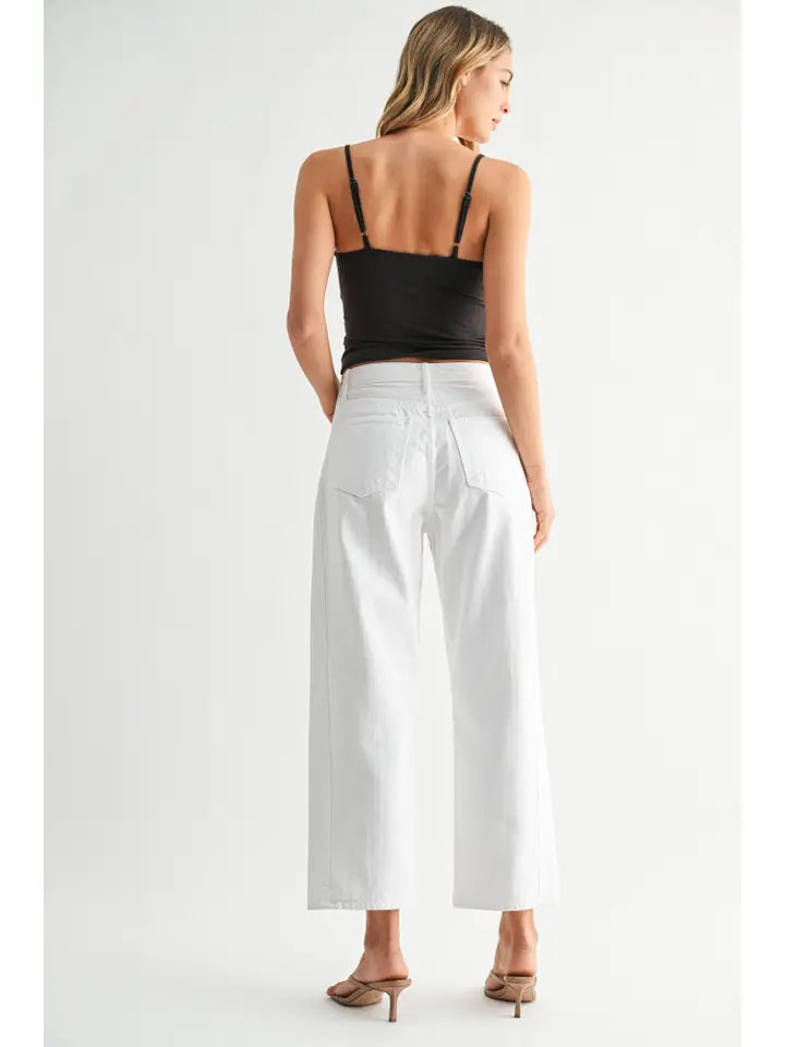 Barrel Jean Twist - Optic White