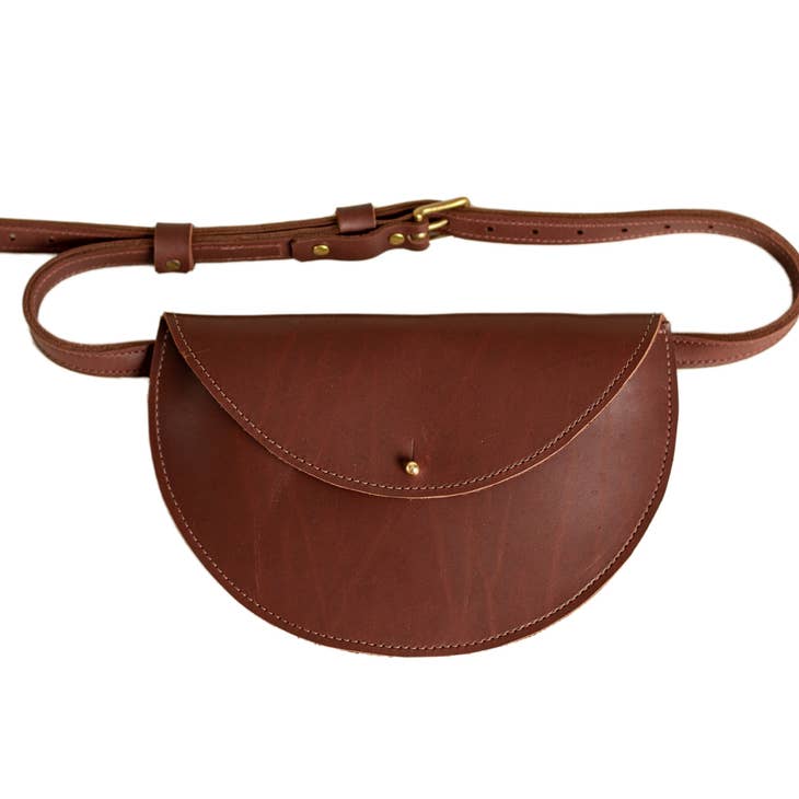 Half-Moon Belt Bag - Chestnut Brown