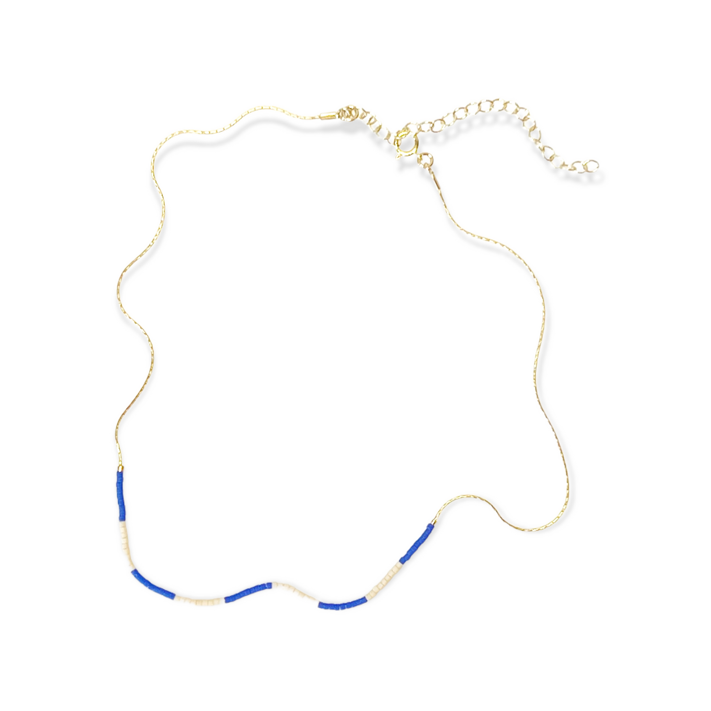 Kaleid Necklace - Periwinkle & Cream