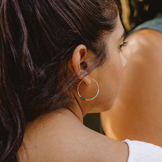 Dusk Hoop Earrings - Desert Sunset