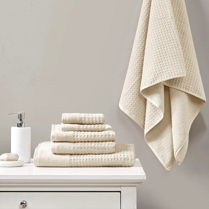 Spa Waffle Bath Towels - Beige