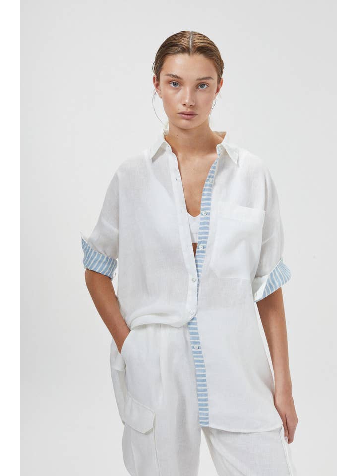 Island Linen Shirt - Off-White