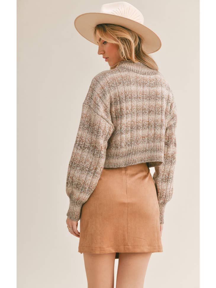 Virgo Ombre Sweater - Brick Multi