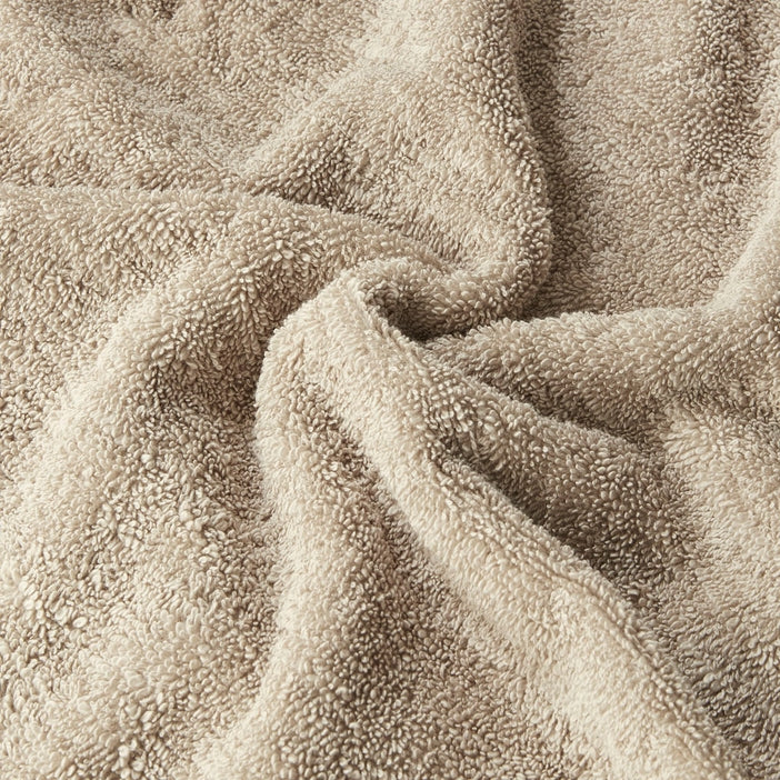 Terry Cotton Fringed 6-Piece Towel Set - Taupe