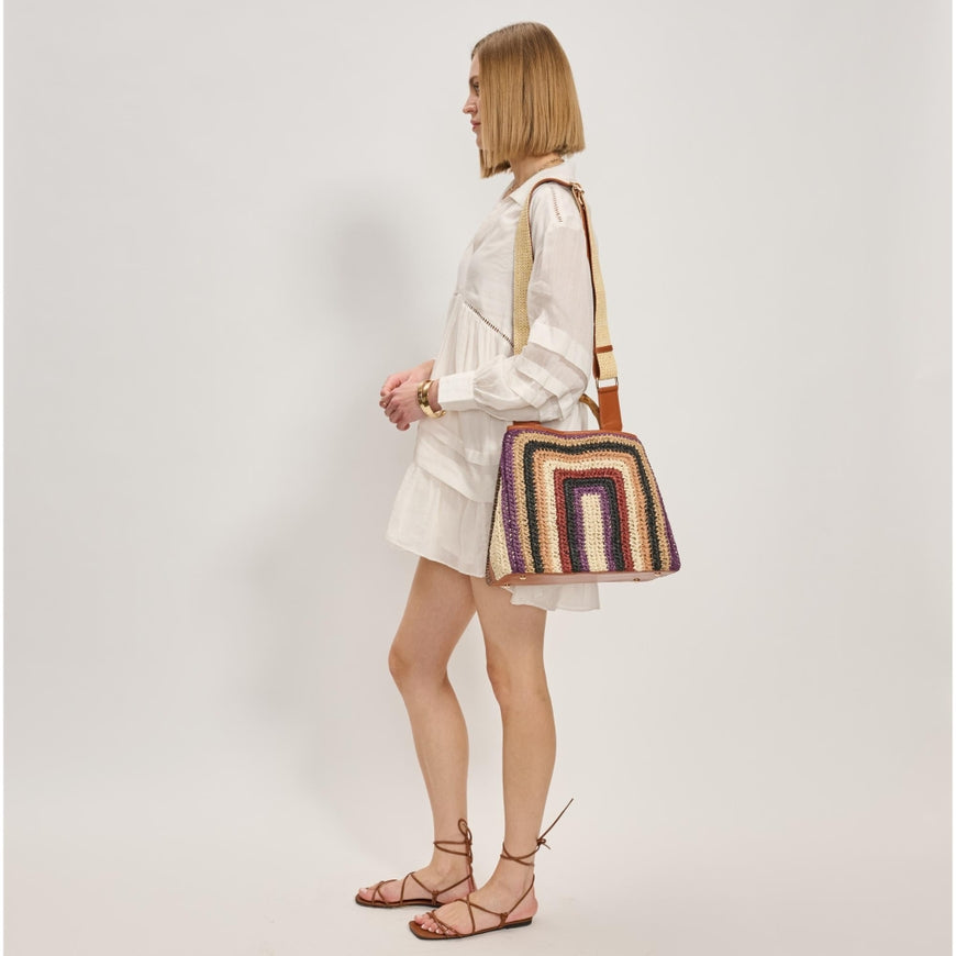 Kalani Tote - Cognac Multi