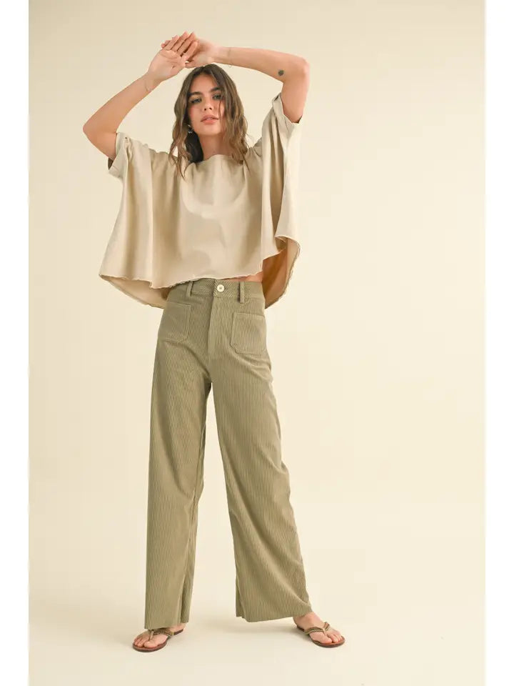 Bye and Wash Oversized Top - Beige
