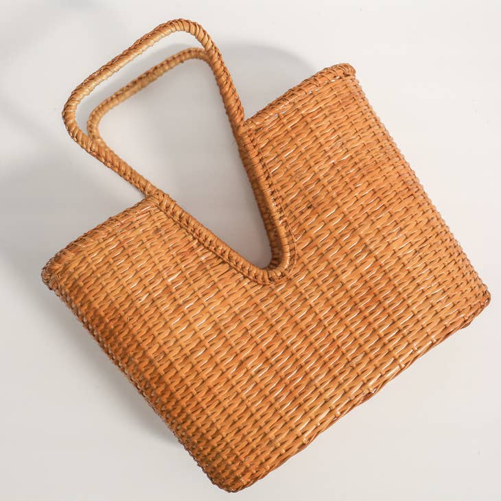 Handwoven Deep V Everyday Bag