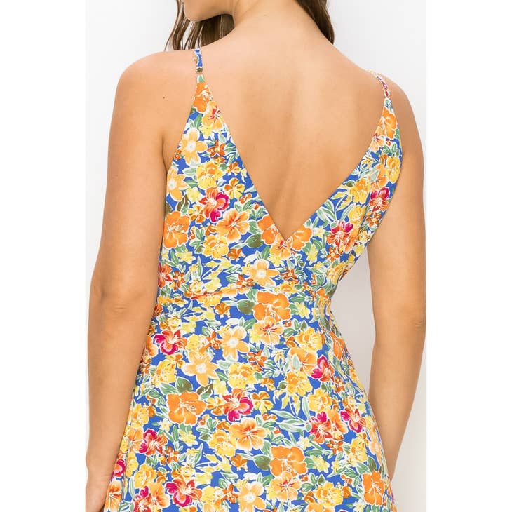 Floral Flare Midi Dress - Multi