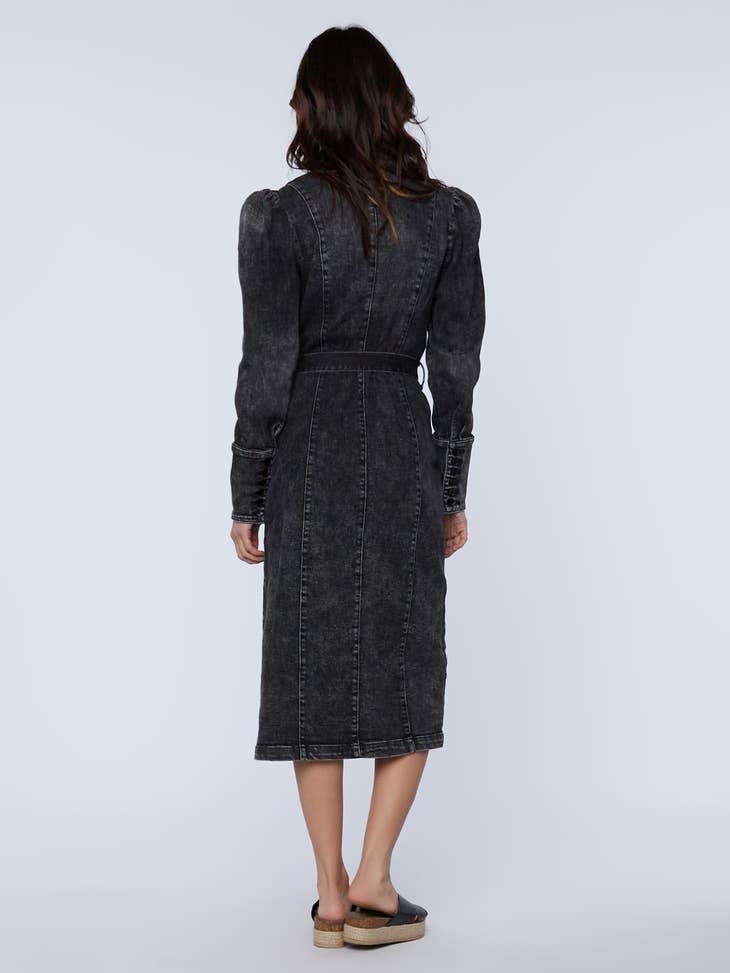 Crossover Shirtdress - Grey