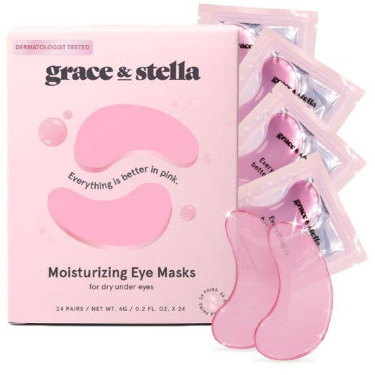 Pink Moisturizing Under Eye Masks