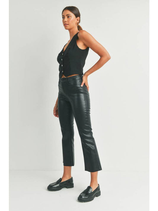 Cropped Kick Flare - Black