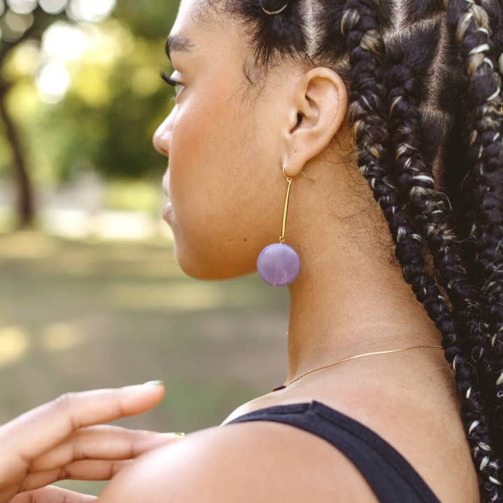 Sedona Earrings - Lepidolite