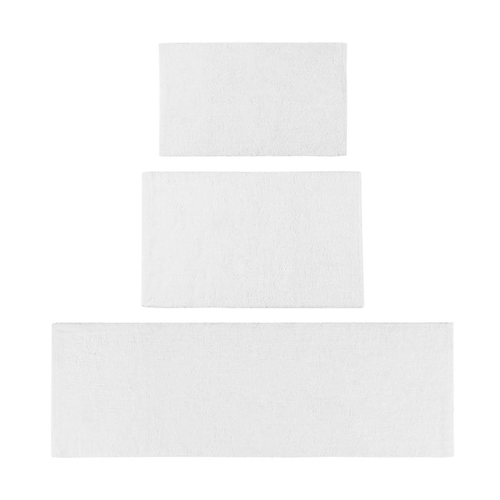 Luxury Feather Touch Reversible Bath Rug - White