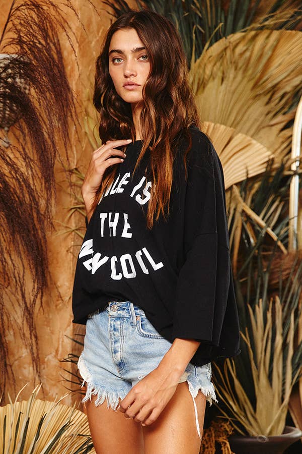 Nice is the New Cool Graphic Tee - Black